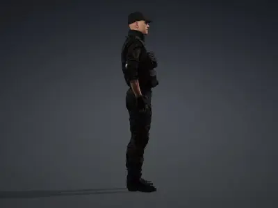 SWAT Commando Character 3D model