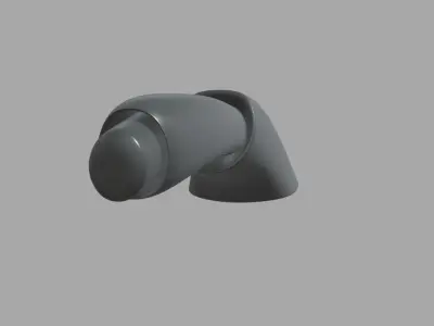 Car Hand Brake 01 Low-poly 3D model