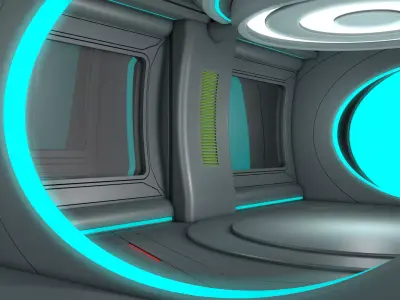 Sci Fi Corridor Laboratory 3D model purchase