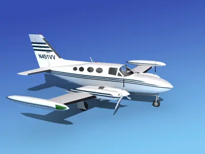 Cessna 421 Golden Eagle V01 3D model