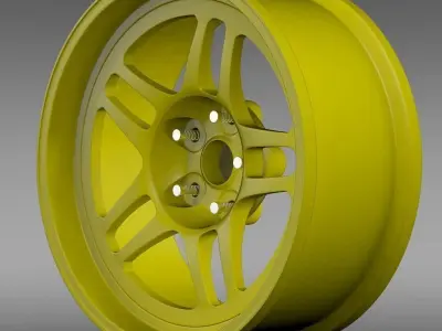 Chevrolet Camaro GS Racecar 2008 rim 3D model