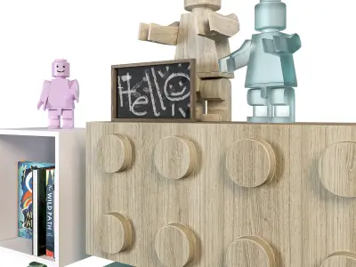 Lego Kids Furniture 3D model