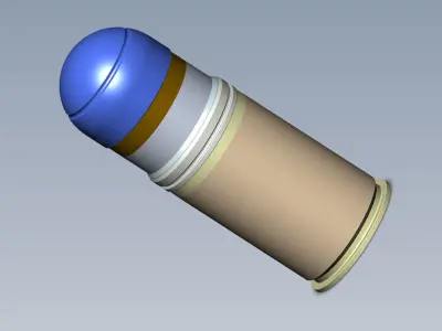 M918 40mm Projected Grenade Shell Projectile Cartridge 3D model