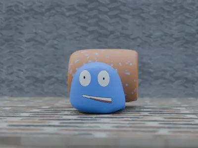 SNAIL MADE IN BLENDER FULLY RIGGED 3D model