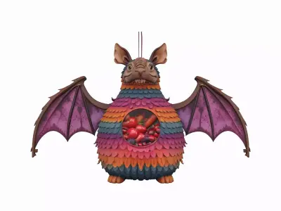 3D Leather Grimoire Book Cover Pentagram and Aged 3D model