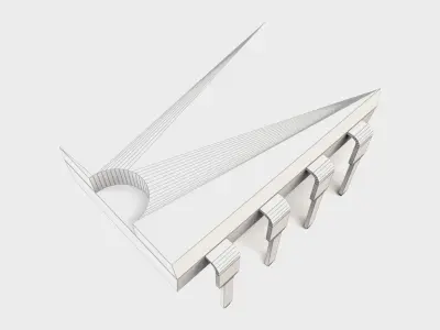 chip DIL8 Low-poly 3D model