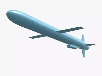 YJ-62 Chinese Anti-Ship Cruise Missile 3D model