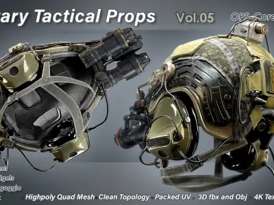 Military Ops-Core Helmet 3D model