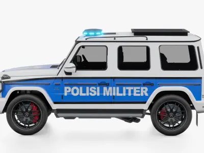 Mercedes-Benz G-Class Military Police Indonesia 3D model
