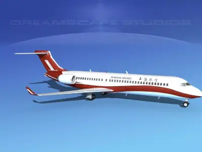 Comac ARJ21-700 Shanghai Airlines 3D model