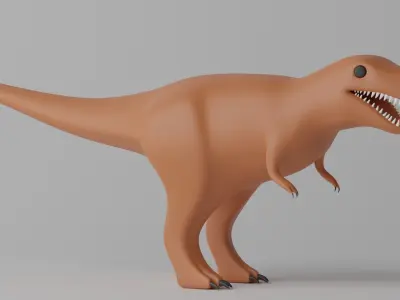 Cartoon Tyrannosaurus T-Rex 3D model