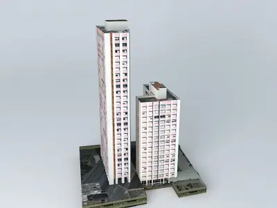 Empire Building Blocks A and B Free 3D model