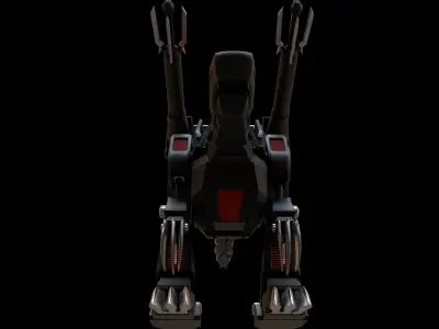DINOSAUR ROBOT Low-poly 3D model
