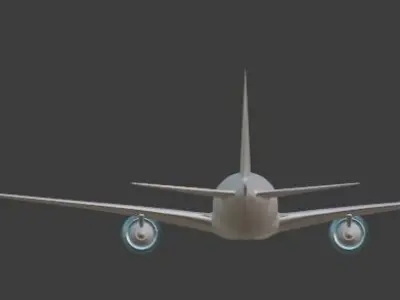 Boeing 777-300 3D print model