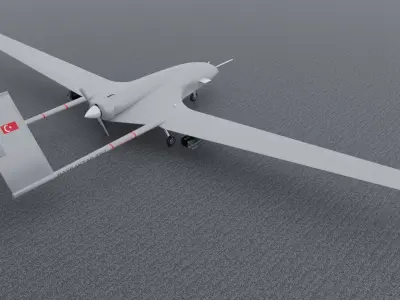 Bayraktar TB2 High detailed 3D model