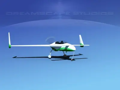 Rutan Long-EZ V12 3D model