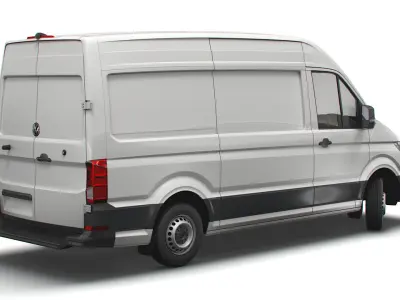 Volkswagen Crafter MWB Startline UK-spec 2020 3D model