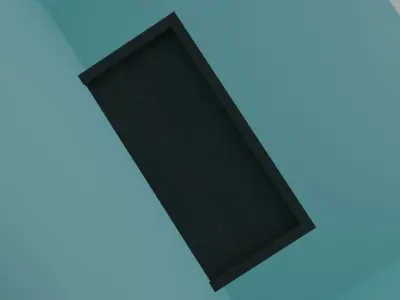 Wooded Middle Wardrobe Free 3D model