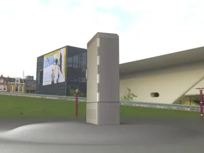 Electrical Distribution Cabinet 74 Low-poly 3D model