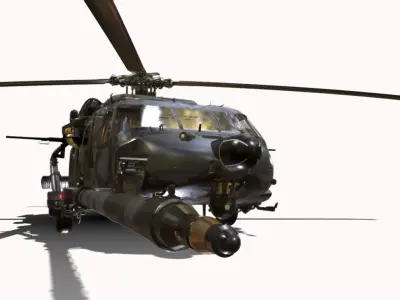 BLACK HAWKER BOPE Low-poly 3D model