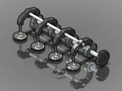 Rocker Arm System For Working Of Valve Free 3D model