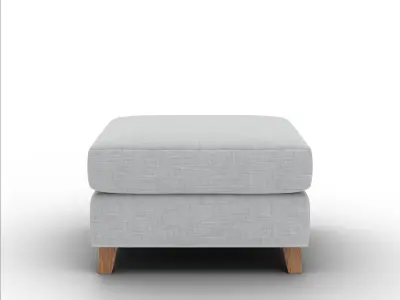 Lori Ottoman Soft Fabric Modern Living Room Furniture Free 3D model