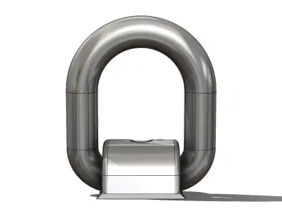 Olhal Soldavel RUD LBS 1T Weldable Eyelet 3D model