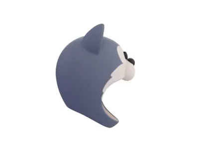 Prop075 Wolf Hat 3D model
