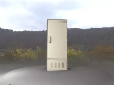 Electrical Distribution Cabinet 93 Low-poly 3D model