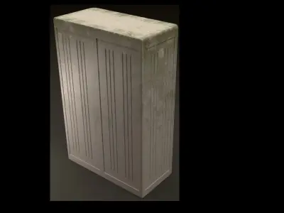 Fiberglass Electric Box Free low-poly 3D model