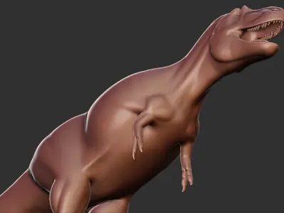 Daspletosaurus base mesh Low-poly 3D model