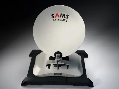 satellite 02 Low-poly 3D model