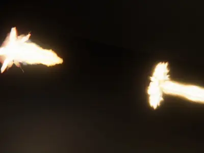 Gun Muzzle Flash Asset Pack Low-poly 3D model Low-poly 3D model