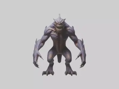 Clawedmonster Model 1 Low-poly 3D model