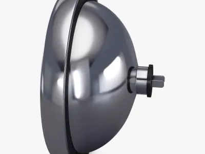 Classic Round Headlight v 1 3D model
