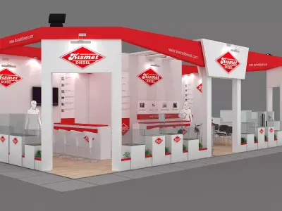 Exhibition Stand - ST0047 3D model