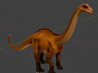 Brachiosaurus 3D Model Pack  Realistic Sauropod Dinosaurs  3D model