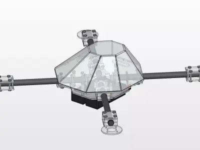 Quad Copter 3D print model