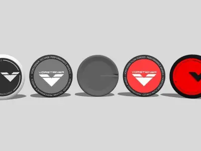 Vorsteiner Wheel Caps Free low-poly 3D model