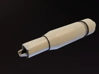 PBS4 Suppressor Low-poly 3D model