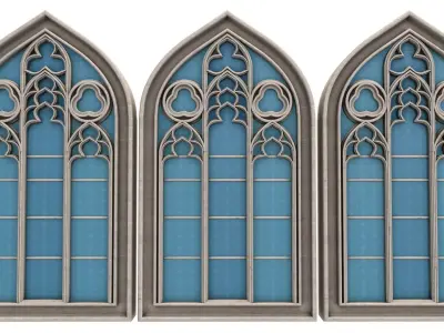Gothic Window 3D model