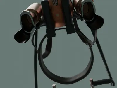 Rigged-jetpack 3D model