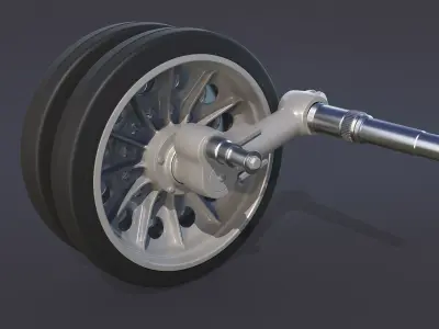 T-34 Tank Wheels Late 3D model