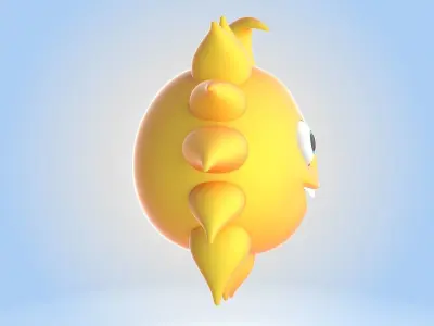 Cartoon Sun 3D model
