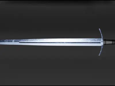 Medieval Knight Sword 3D model