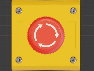 Emergency Stop Button Input Module 3D model