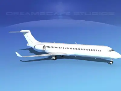 Comac ARJ21-700 Unmarked 1 3D model