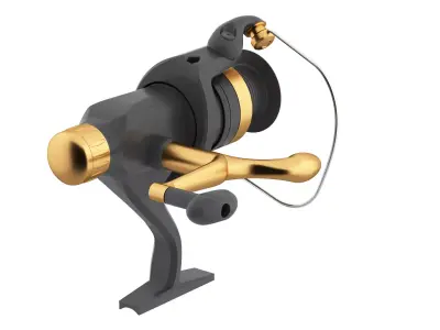 Fishing bate reel Low-poly 3D model