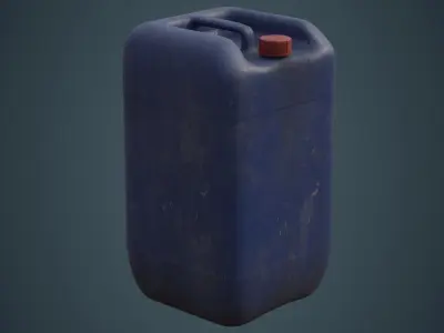 Fuel Can 7B Low-poly 3D model