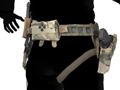 FERRO CONCEPTS BISON BELT  Low-poly 3D model